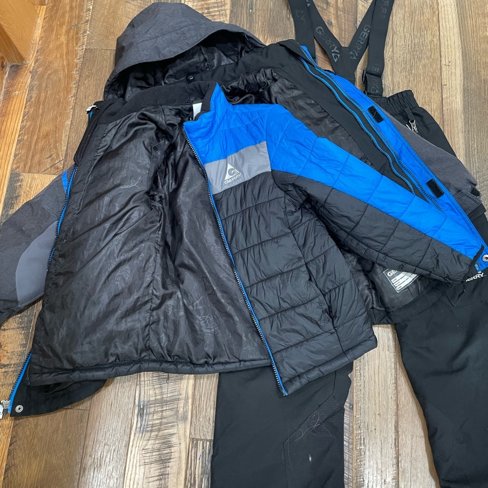 Gerry 3pc winter snow SET coat jacket bibs boy 7-8 - Picture 5 of 13
